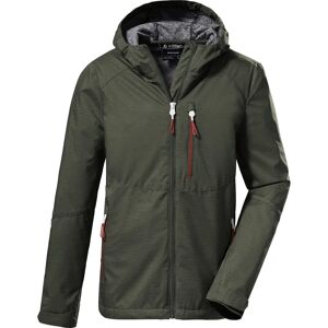 Killtec Jongens Softshell Jas met Capuchon - KOS 61 BYS - Darkoliv Killtec Jongens Softshell Jas met Capuchon - KOS 61 BYS - Darkoliv