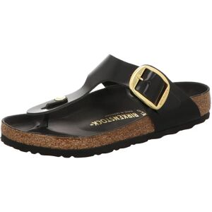Birkenstock Gizeh Big Buckle Cuir Naturel Vernis - noir (standard) - Publicité Birkenstock Gizeh Big Buckle Cuir Naturel Vernis - noir (standard) - Publicité