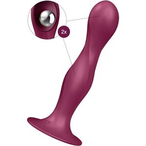 Satisfyer Double Ball-R Dildo de Silicone - Vermelho - Brinquedo Sexual para Mulheres Satisfyer Double Ball-R Dildo de Silicone - Vermelho - Brinquedo Sexual para Mulheres