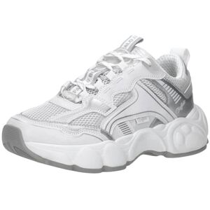 Buffalo Cld Run Jog Sneakers - Sportieve Vegan Wit Zilver Buffalo Cld Run Jog Sneakers - Sportieve Vegan Wit Zilver