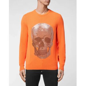 Philipp Plein Kasjmier Pullover - Ronde hals Iconic Plein met kristallen Philipp Plein Kasjmier Pullover - Ronde hals Iconic Plein met kristallen