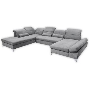 ED EXCITING DESIGN Melfi U-Form Sofa - Microvelours, Ottomane links ED EXCITING DESIGN Melfi U-Form Sofa - Microvelours, Ottomane links