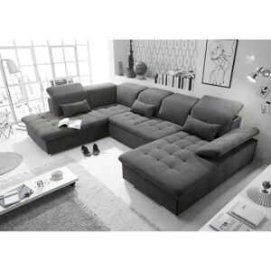 ED EXCITING DESIGN Wayne U-Form Sofa - Microvelours, 340x240cm ED EXCITING DESIGN Wayne U-Form Sofa - Microvelours, 340x240cm
