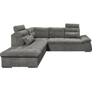 ED EXCITING DESIGN Nalo L-Form Sofa - Microvelours, Bettfunktion, 260cm ED EXCITING DESIGN Nalo L-Form Sofa - Microvelours, Bettfunktion, 260cm
