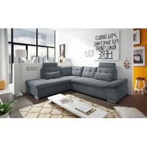 ED EXCITING DESIGN Nalo L-Form Sofa - Microvelours, Bettfunktion ED EXCITING DESIGN Nalo L-Form Sofa - Microvelours, Bettfunktion