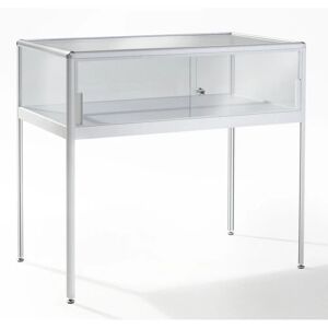 Eurokraft Pro Vitrine - 1020mm Hoch - Silber - 2 Schiebetüren - Ausstellungs Vitrine Eurokraft Pro Vitrine - 1020mm Hoch - Silber - 2 Schiebetüren - Ausstellungs Vitrine