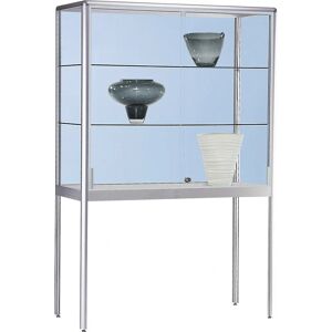 Eurokraft Pro Vitrin - Silber, 1500mm, 2 Schiebetüren Eurokraft Pro Vitrin - Silber, 1500mm, 2 Schiebetüren