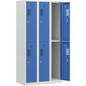 Eurokraft Basic Dulap de Oțel AMSTERDAM - 6 Compartimente Eurokraft Basic Dulap de Oțel AMSTERDAM - 6 Compartimente