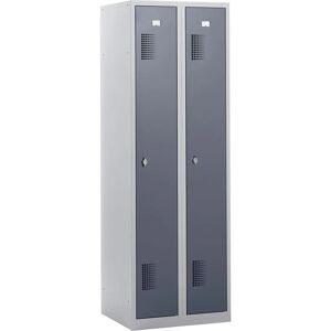 Dulap de Vestiar Eurokraft Basic - Gri Deschis / Gri Cenușiu - 1800mm Înălțime Dulap de Vestiar Eurokraft Basic - Gri Deschis / Gri Cenușiu - 1800mm Înălțime