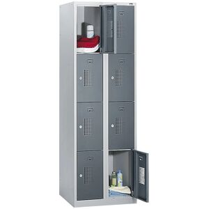 Dulap din oțel eurokraft basic - 8 compartimente - Siguranță Dulap din oțel eurokraft basic - 8 compartimente - Siguranță