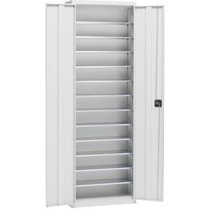 EUROKRAFTpro Stahlblech-Speicher-Schrank - 12 Regale EUROKRAFTpro Stahlblech-Speicher-Schrank - 12 Regale