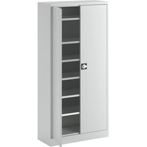 eurokraft pro Armario de acero - 6 estantes - Gris claro RAL 7035 eurokraft pro Armario de acero - 6 estantes - Gris claro RAL 7035