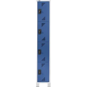 Armario de almacenamiento gris claro y azul brillante con cerradura - Armario de almacenamiento Armario de almacenamiento gris claro y azul brillante con cerradura - Armario de almacenamiento