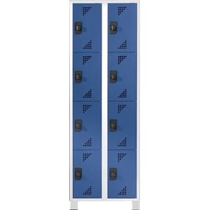 EUROKRAFTpro Verschließbarer Stahlschrank - 8 Fächer, 1800x600x500mm EUROKRAFTpro Verschließbarer Stahlschrank - 8 Fächer, 1800x600x500mm