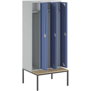 Armario de Eurokraft Pro - 3 compartimentos, azul Armario de Eurokraft Pro - 3 compartimentos, azul