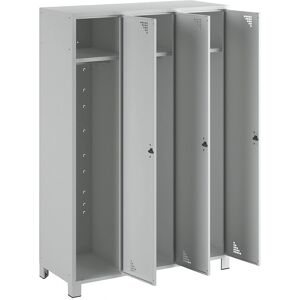 EUROKRAFTpro Hellgrau 3-Module Kleiderschrank - Kleiderschrank EUROKRAFTpro Hellgrau 3-Module Kleiderschrank - Kleiderschrank