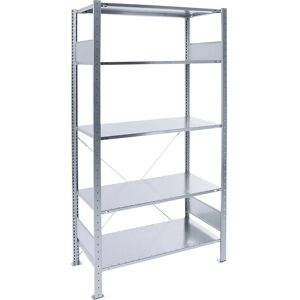 Estantería Eurokraft Pro Zincada - Modelo Básico, Ajustable, Estable Estantería Eurokraft Pro Zincada - Modelo Básico, Ajustable, Estable