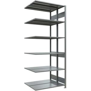 Estantería doble hilera galvanizada Eurokraft pro - Unidad de estantería Estantería doble hilera galvanizada Eurokraft pro - Unidad de estantería