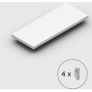 Prateleira Eurokraft Cinza Claro RAL 7035 - Inserção, 1000x400mm Prateleira Eurokraft Cinza Claro RAL 7035 - Inserção, 1000x400mm