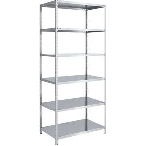 Estantería pesada EUROKRAFTpro - Acero, 2500 mm, Galvanizada, 1000x800mm Estantería pesada EUROKRAFTpro - Acero, 2500 mm, Galvanizada, 1000x800mm