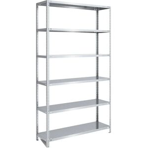 Estantería de acero EUROKRAFTpro - Ajustable, Galvanizada, 2500mm Estantería de acero EUROKRAFTpro - Ajustable, Galvanizada, 2500mm
