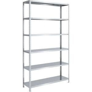 EUROKRAFTpro Schwerlast-Stahlregal - Verstellbar, 2500mm H EUROKRAFTpro Schwerlast-Stahlregal - Verstellbar, 2500mm H