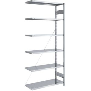 Estantería de almacén galvanizada EUROKRAFTpro - 2500mm - Expandible Estantería de almacén galvanizada EUROKRAFTpro - 2500mm - Expandible