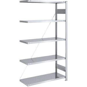 EUROKRAFTpro Scaffale da magazzino zincato - Metal Storage Rack EUROKRAFTpro Scaffale da magazzino zincato - Metal Storage Rack