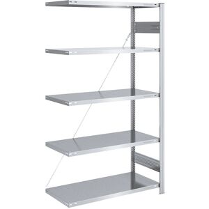 Scaffale Eurokraftpro - 2000mm, zincato, 1000x600mm Scaffale Eurokraftpro - 2000mm, zincato, 1000x600mm