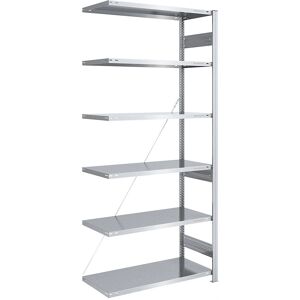 Estantería galvanizada EUROKRAFTpro 2500mm - Almacén Estantería galvanizada EUROKRAFTpro 2500mm - Almacén