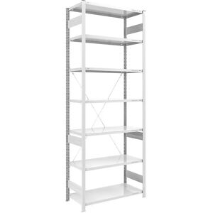 Estantería de almacén EUROKRAFTpro - Acero, 7 baldas, 3000mm Estantería de almacén EUROKRAFTpro - Acero, 7 baldas, 3000mm