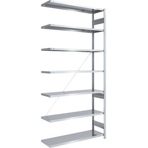 EUROKRAFTpro Zinkregal 3000mm - Schwerlastregal EUROKRAFTpro Zinkregal 3000mm - Schwerlastregal