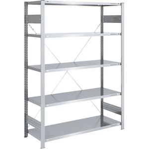 Estantería galvanizada de alta resistencia Eurokraft - 2000mm H - Modelo Básico Estantería galvanizada de alta resistencia Eurokraft - 2000mm H - Modelo Básico