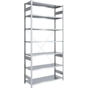 Estantería Eurokraft pro - 3000mm, 1300x600mm, Galvanizada Estantería Eurokraft pro - 3000mm, 1300x600mm, Galvanizada