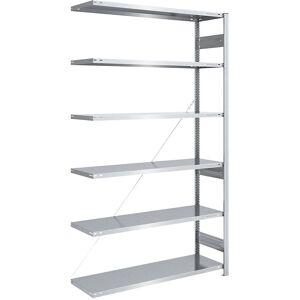 Estantería Eurokraft pro Zincada - 2500mm, 1300mm Ancho Estantería Eurokraft pro Zincada - 2500mm, 1300mm Ancho