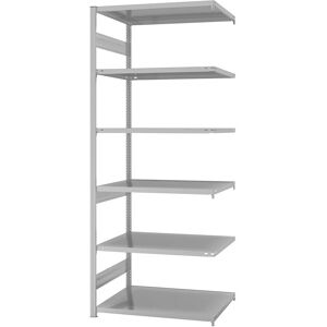 Estantería modular Eurokraft Pro - 2500mm - Gris claro RAL 7035 Estantería modular Eurokraft Pro - 2500mm - Gris claro RAL 7035