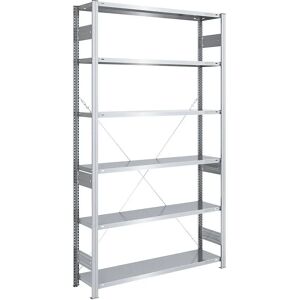 Estantería Resistente Eurokraft - 2500mm - Acero Galvanizado Estantería Resistente Eurokraft - 2500mm - Acero Galvanizado