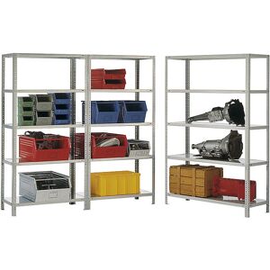 Raft din oțel Eurokraft - 2000mm, 5 polițe, Gri Deschis RAL 7035 Raft din oțel Eurokraft - 2000mm, 5 polițe, Gri Deschis RAL 7035