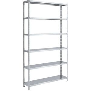 Estantería de acero EUROKRAFTpro - Ajustable, Zincada, Uso Mediano Estantería de acero EUROKRAFTpro - Ajustable, Zincada, Uso Mediano