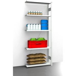 Estantería higiénica Eurokraft pro - 2350 mm, 5 baldas, extensión Estantería higiénica Eurokraft pro - 2350 mm, 5 baldas, extensión