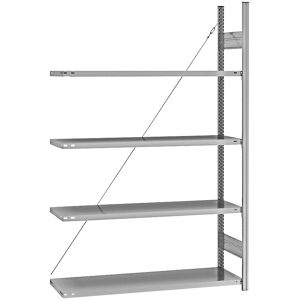 Estantería ajustable con zincado - EUROKRAFTpro Estantería ajustable con zincado - EUROKRAFTpro
