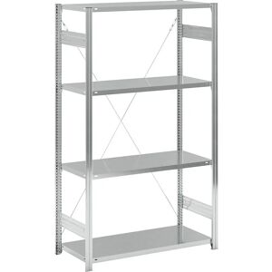 Estantería galvanizada EUROKRAFTpro - Básica, 2000mm, 1215mm, 550mm Estantería galvanizada EUROKRAFTpro - Básica, 2000mm, 1215mm, 550mm