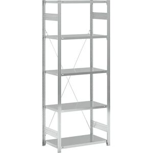 Estantería Galvanizada Eurokraft - Básica, Ajustable, Fácil de montar Estantería Galvanizada Eurokraft - Básica, Ajustable, Fácil de montar