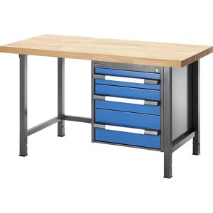 Eurokraft Pro Mesa de Trabajo Ajustable - 3 Cajones, 750mm Eurokraft Pro Mesa de Trabajo Ajustable - 3 Cajones, 750mm