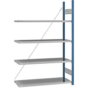 Estantería ajustable Eurokraft - Azul galvanizado - 2000mm de altura Estantería ajustable Eurokraft - Azul galvanizado - 2000mm de altura