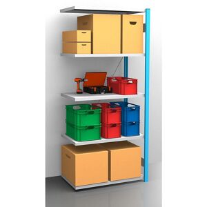 Estantería galvanizada azul EUROKRAFTpro - Ajustable, resistente Estantería galvanizada azul EUROKRAFTpro - Ajustable, resistente