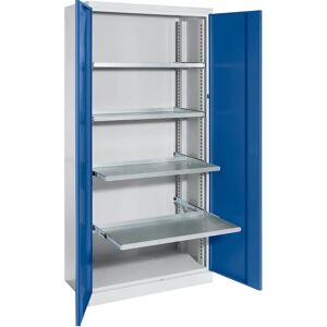 Armario para material azul genciana - Eurokraft Pro - Almacenamiento Armario para material azul genciana - Eurokraft Pro - Almacenamiento