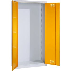 Armadio in acciaio eurokraft basic - Grigio chiaro, Bianco, Giallo Armadio in acciaio eurokraft basic - Grigio chiaro, Bianco, Giallo