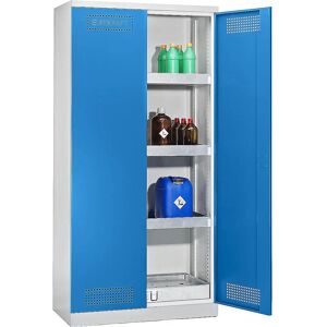 Armario de seguridad de acero Eurokraft pro - 950mm, 3 estantes, Amarillo Armario de seguridad de acero Eurokraft pro - 950mm, 3 estantes, Amarillo