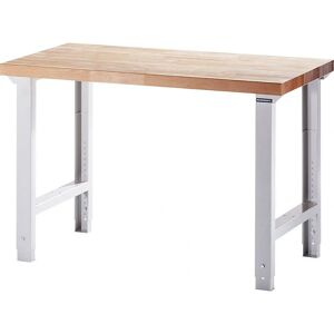 Eurokraft Pro Serie 7000 - Banco de trabajo modular - Haya, Acero, 1250x700mm Eurokraft Pro Serie 7000 - Banco de trabajo modular - Haya, Acero, 1250x700mm